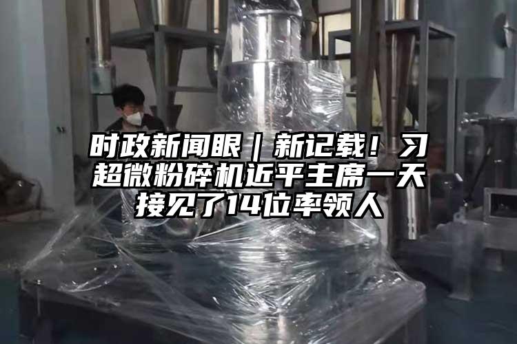 时政新闻眼｜新记载！习超微芭乐APP下载无限免费近平主席一天接见了14位率领人